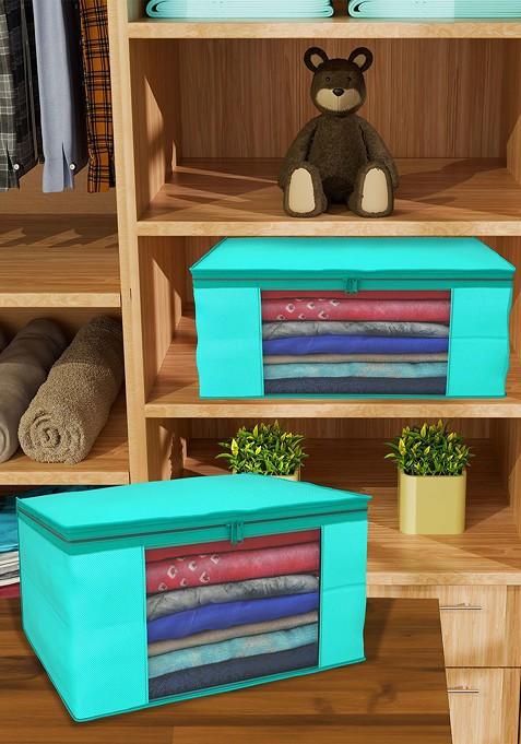 Green Set Of 24 Regular Drawer Organiser Organisers