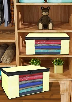 Cream Coloured Set Of 12 Regular Drawer Organiser Organisers