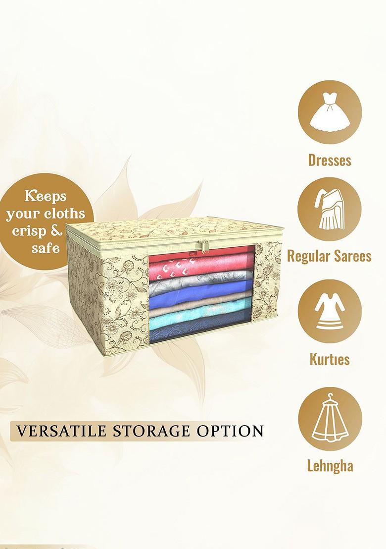 Cream Coloured Set Of 9 Regular Drawer Organiser Organisers