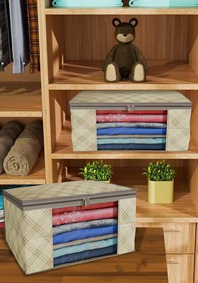 Cream Coloured Set Of 12 Regular Drawer Organiser Organisers