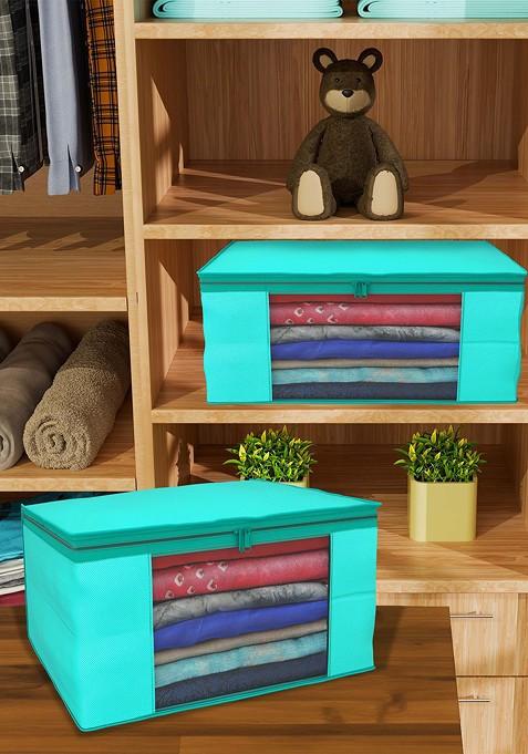 Green Set Of 12 Regular Drawer Organiser Organisers