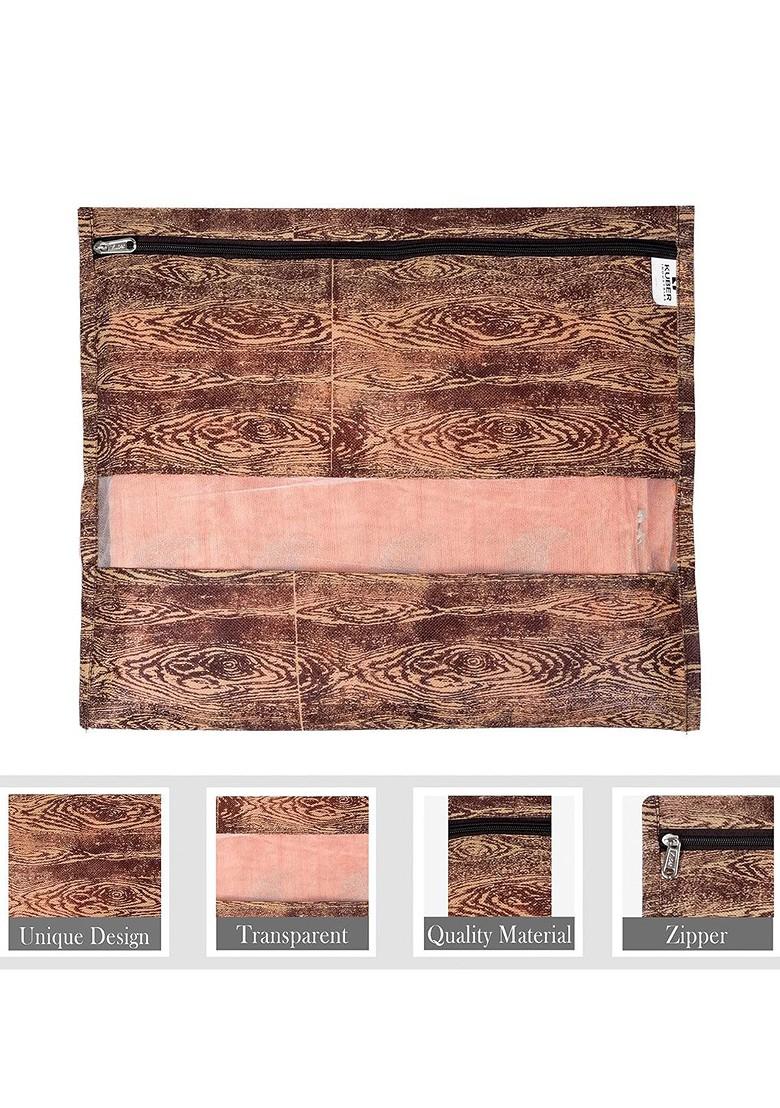 Brown 16 Pieces Reusable Saree Cloth Bag Organisers