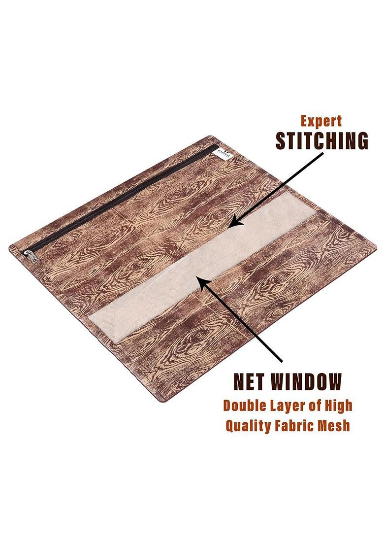 Brown 16 Pieces Reusable Saree Cloth Organisers