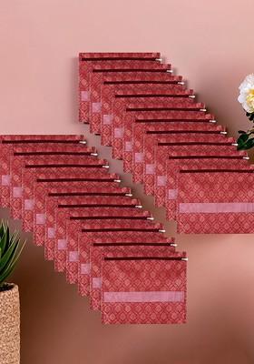 Maroon 20 Pieces Reusable Saree Cloth Organisers