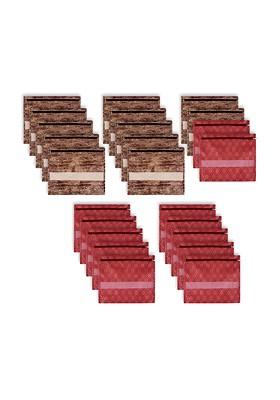 Brown 24 Pieces Reusable Saree Cloth Organisers