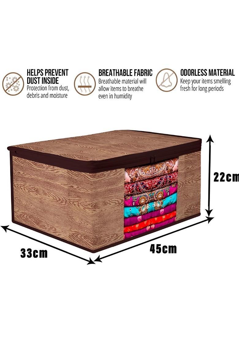 Brown 6 Pieces Reusable Multi Utility Organisers