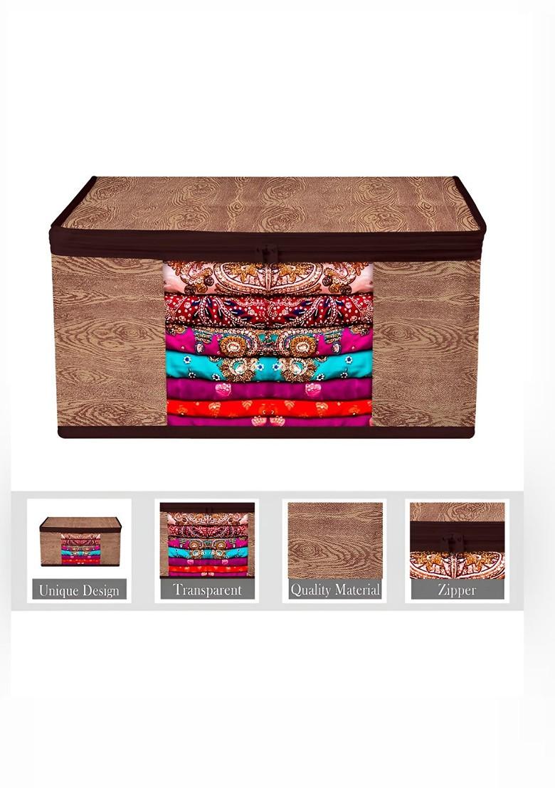 Brown 6 Pieces Reusable Multi Utility Organisers