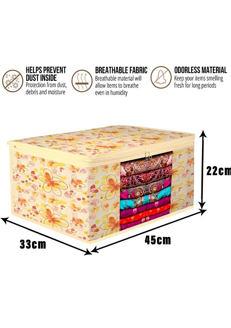 Cream 6 Pieces Reusable Multi Utility Organisers