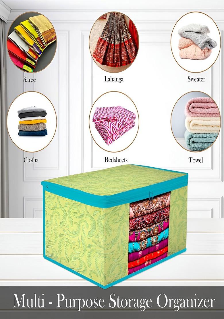 Green And Blue 6 Pieces Reusable Multi Utility Organisers