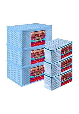 Blue 6 Pieces Reusable Multi Utility Organisers