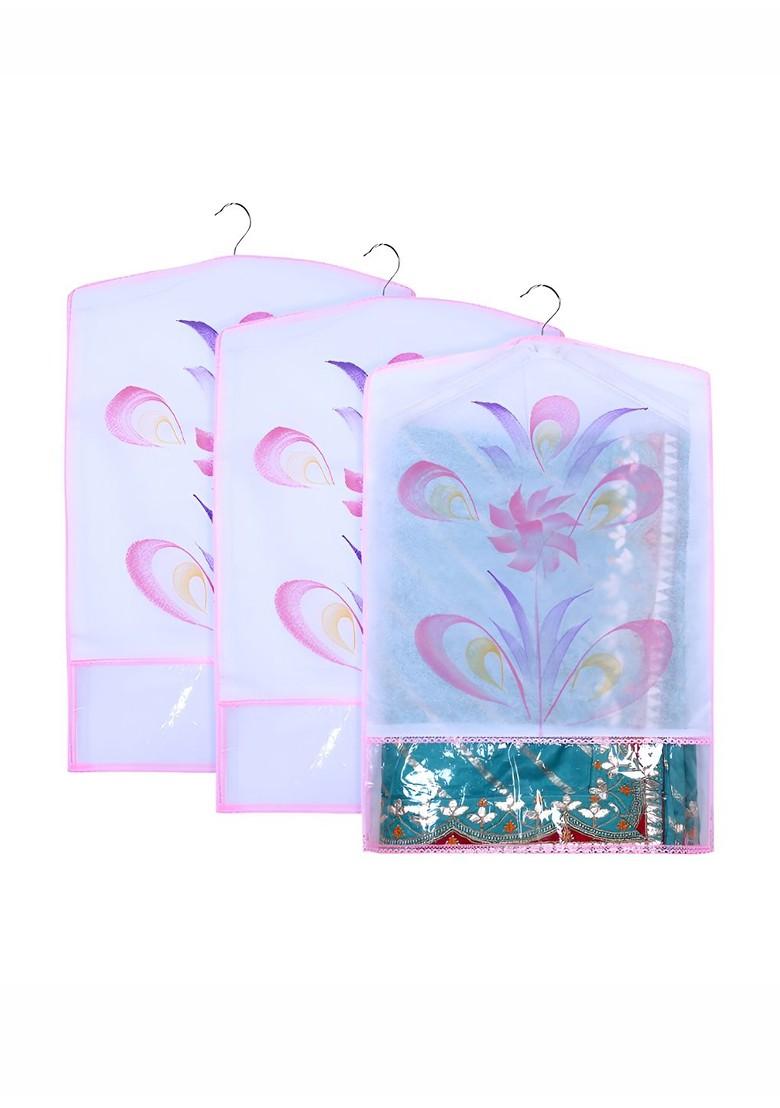 Pink And Purple 3 Pieces Regular Multi Utility Organisers