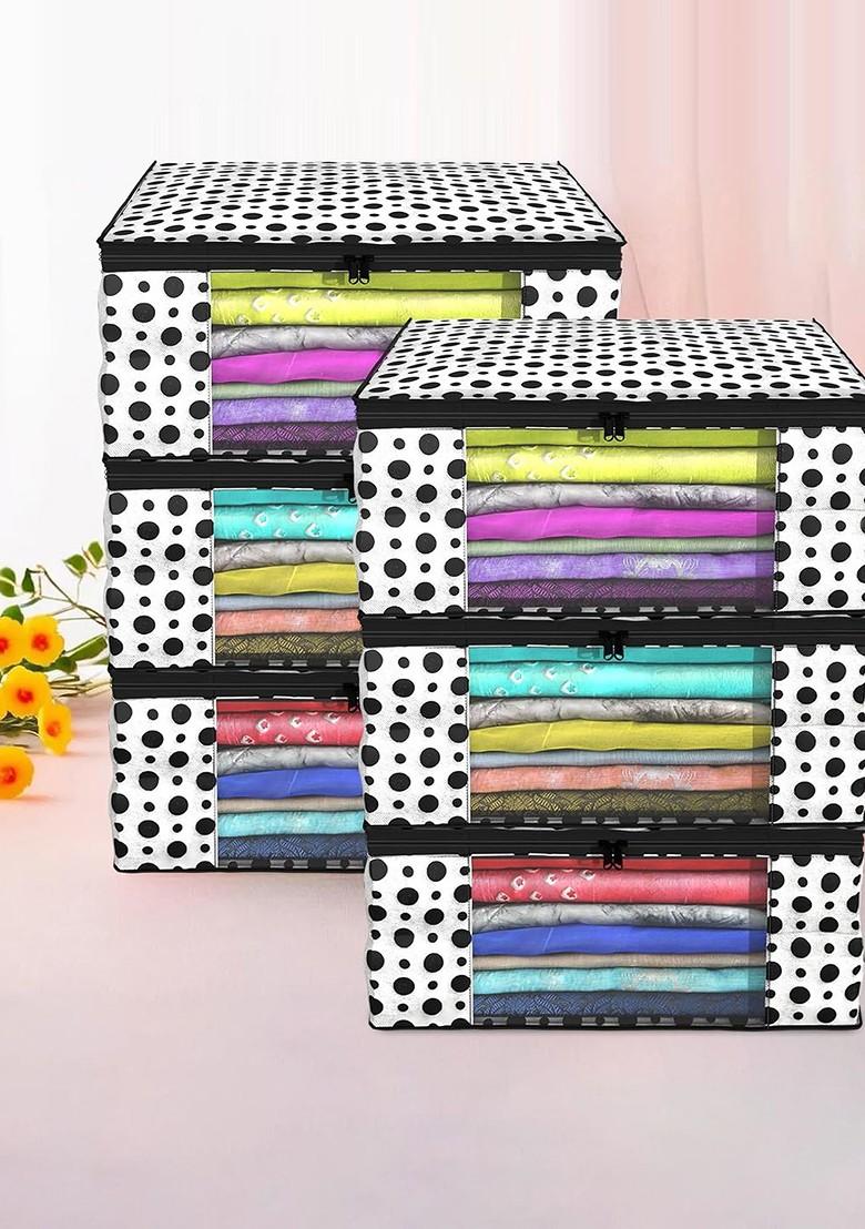 Set Of 6 Clothes Organizer For Wardrobe Storage Organizer Saree Covers