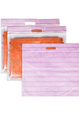 Pink Set Of 3 Regular Multi Utility Organisers