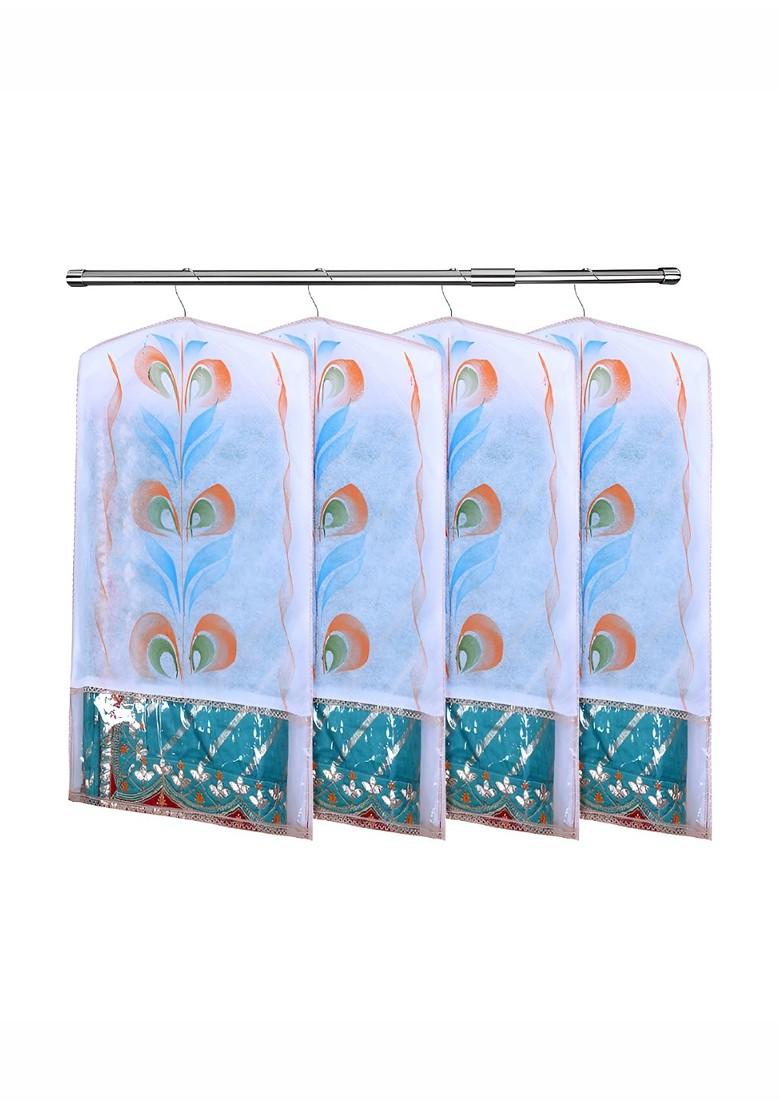 Peach Coloured And White 3 Pieces Regular Multi Utility Organisers