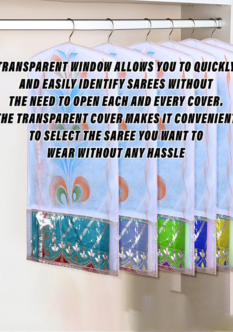 Peach Coloured And White 3 Pieces Regular Multi Utility Organisers