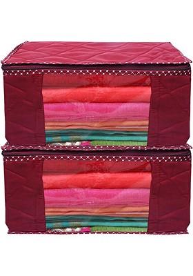 Maroon Set Of 2 Regular Multi Utility Organisers