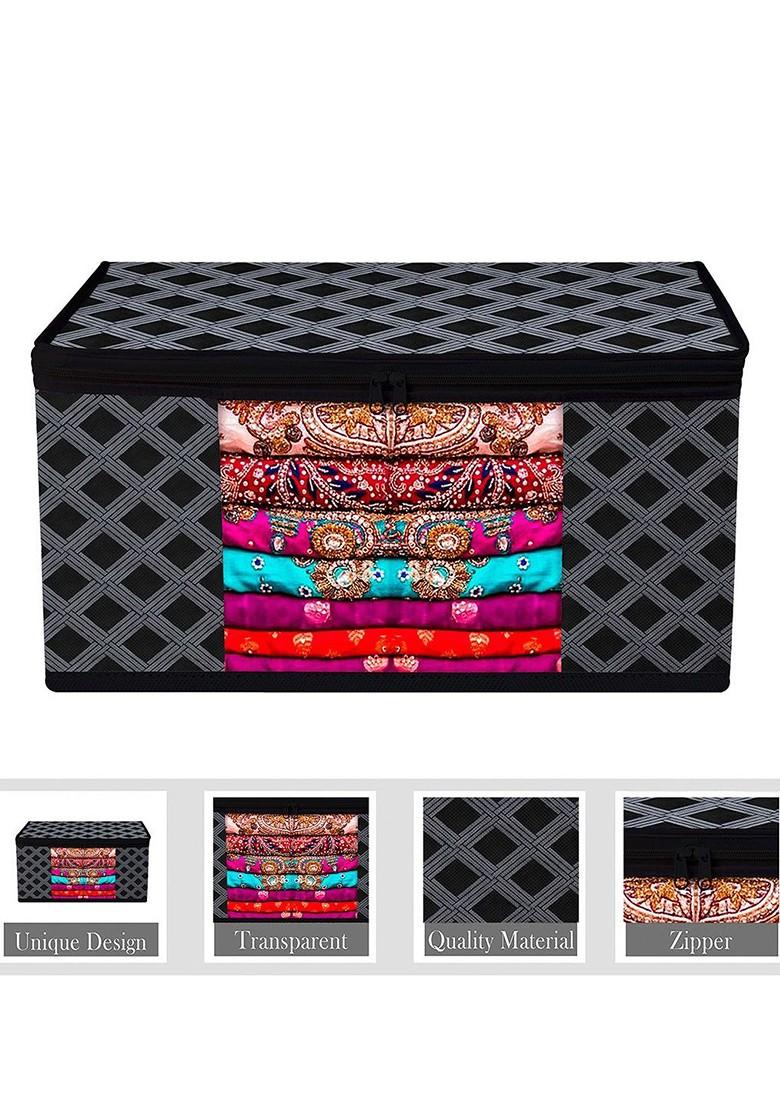 Black Set Of 4 Regular Multi Utility Organisers