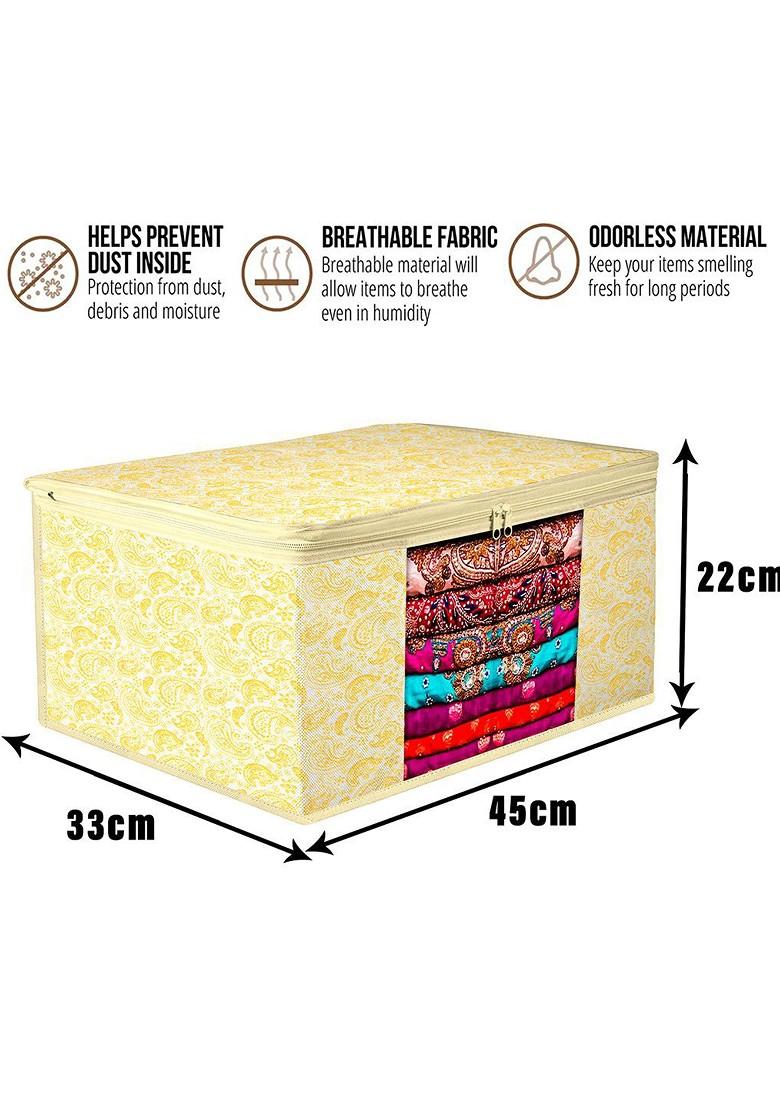 Yellow Set Of 4 Regular Multi Utility Organisers