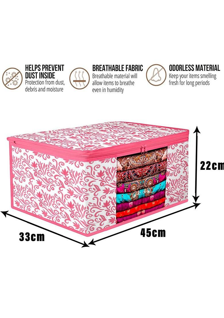 Pink Set Of 4 Regular Multi Utility Organisers