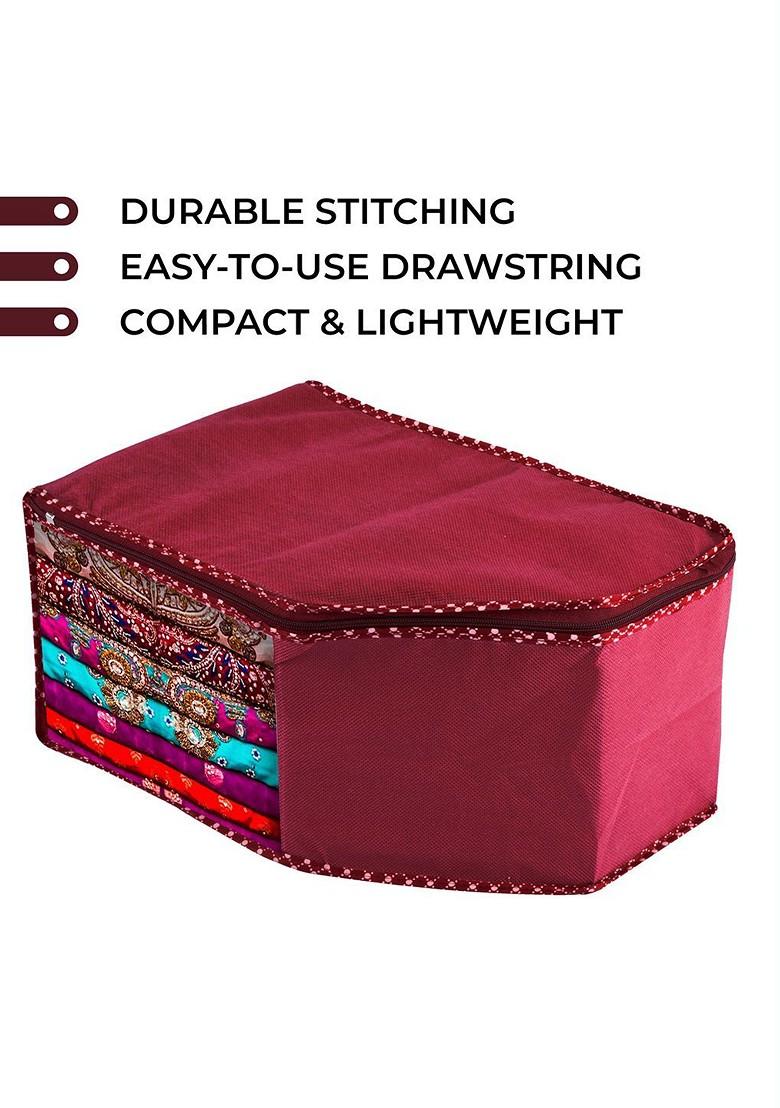 Maroon Set Of 4 Regular Multi Utility Organisers