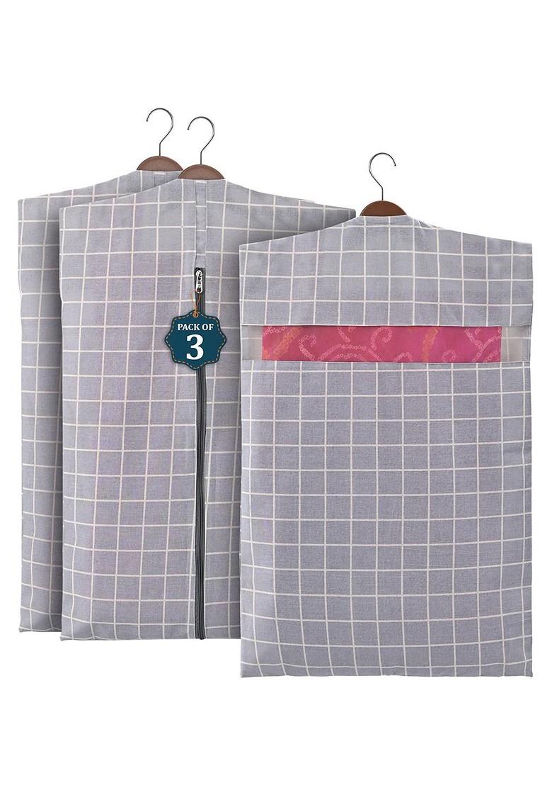 Grey Set Of 3 Regular Multi Utility Organisers