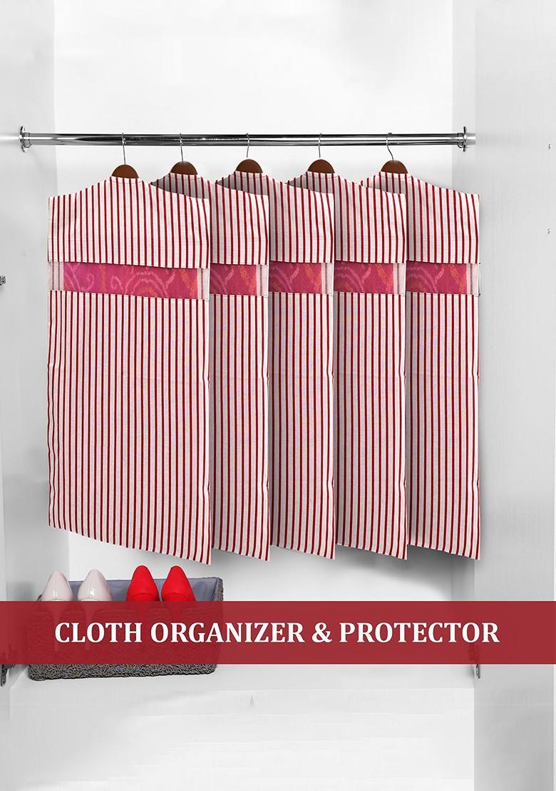 Maroon Set Of 3 Regular Multi Utility Organisers