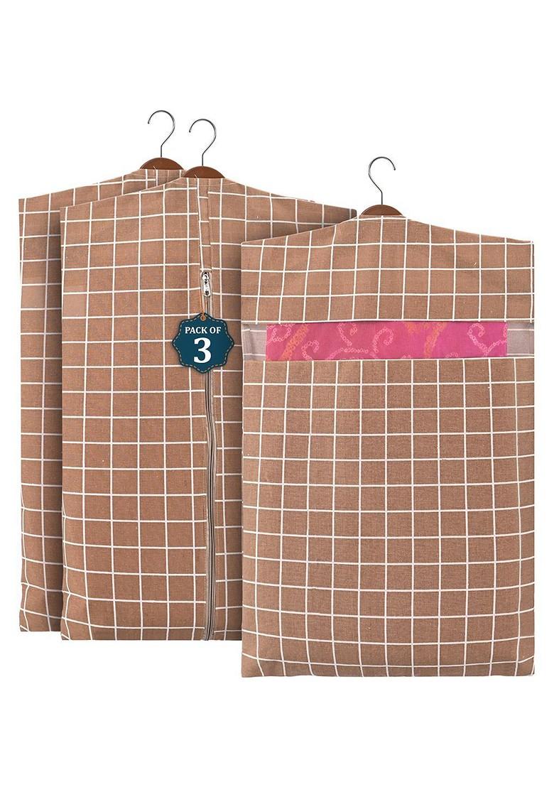 Brown Set Of 3 Regular Multi Utility Organisers