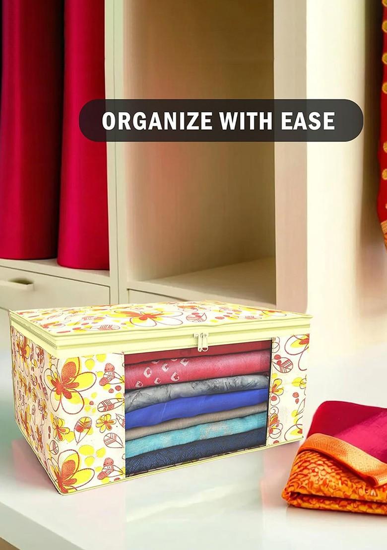 Cream Coloured Set Of 6 Regular Drawer Organiser Organisers