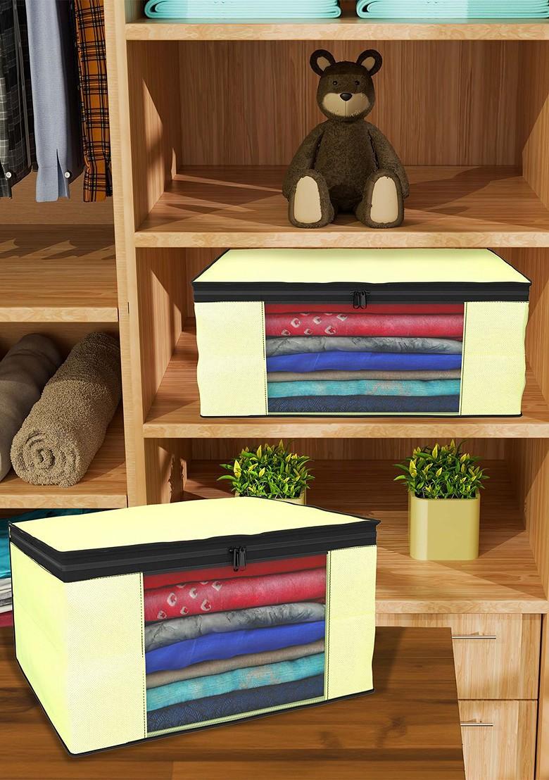 Cream Coloured Set Of 6 Regular Drawer Organiser Organisers