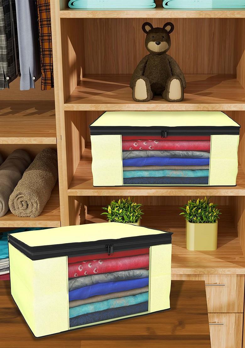 Cream Coloured Set Of 6 Regular Drawer Organiser Organisers