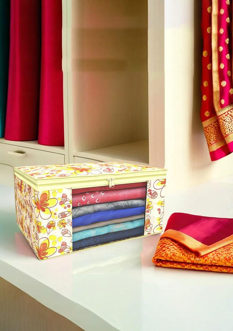 Cream Coloured Set Of 4 Regular Drawer Organiser Organisers