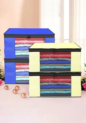 Cream Coloured Set Of 4 Regular Drawer Organiser Organisers