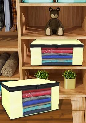 Cream Coloured Set Of 4 Regular Drawer Organiser Organisers