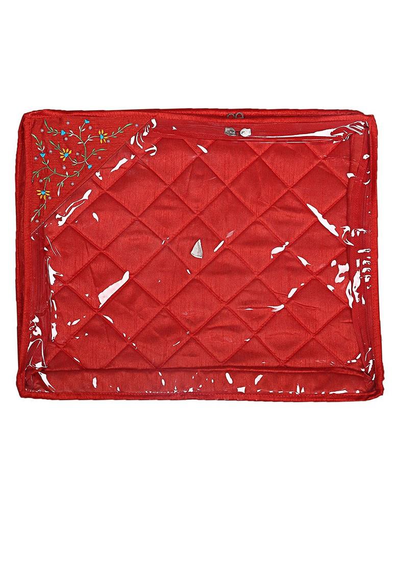 Set Of 6 Solid Single Packing Saree Cover Organizer