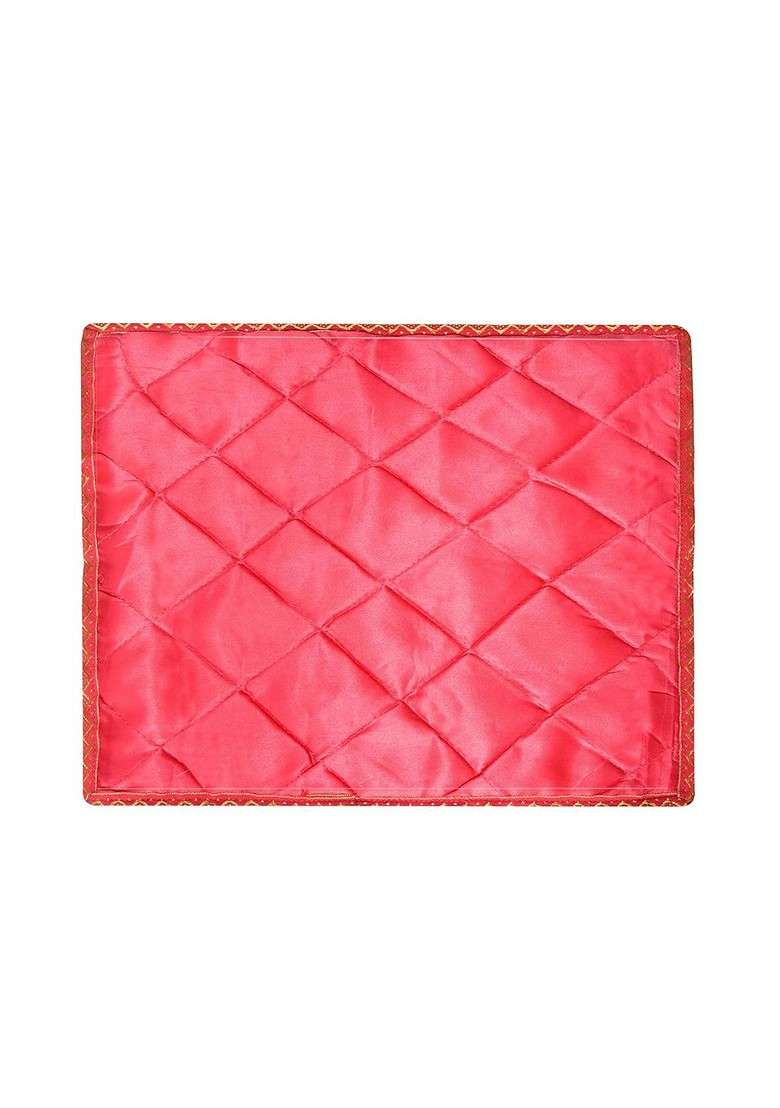 Pink And Gold Toned 12 Pieces Saree Cover Organizers - Indya
