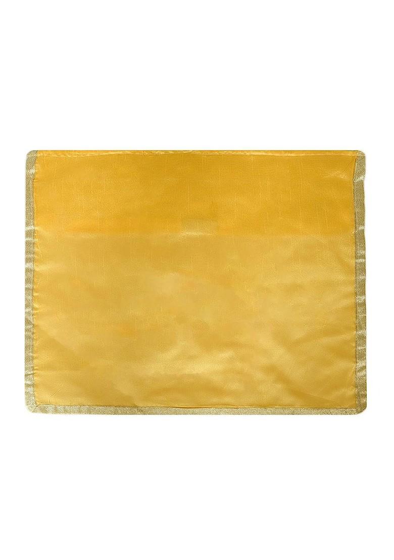 Yellow And Gold Toned 9 Pieces Saree Cover Organisers