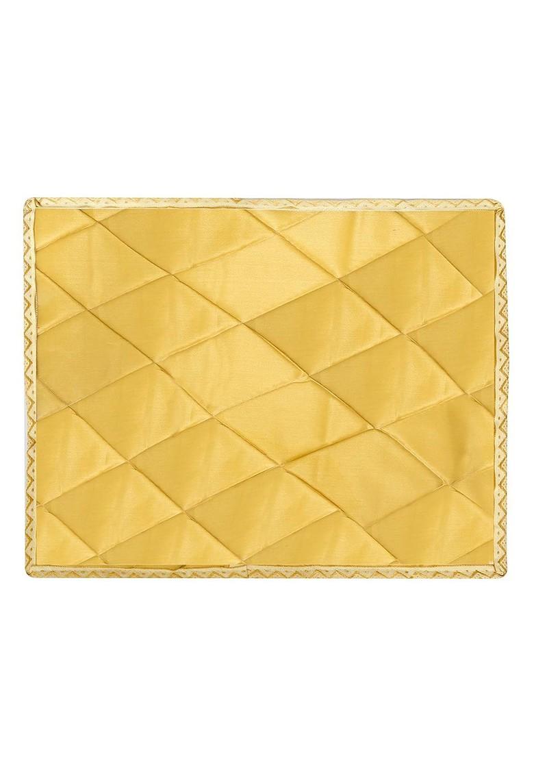 Yellow And Gold Toned 9 Pieces Saree Cover Organisers