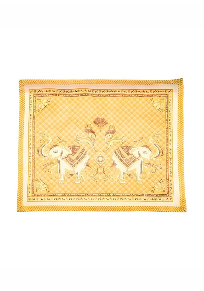 Cream 6 Pieces Printed Cotton Saree Cover Organisers