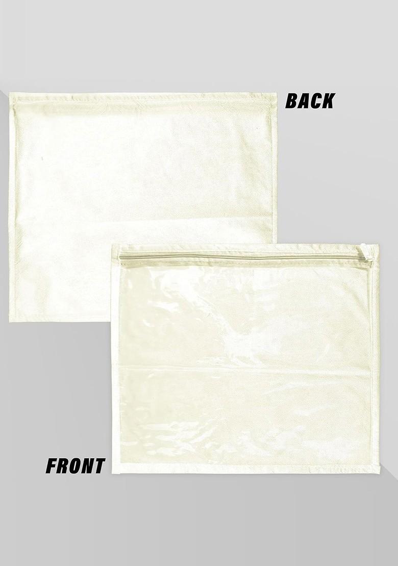 Cream Coloured 12 Pieces Non Woven Saree Cover Organisers