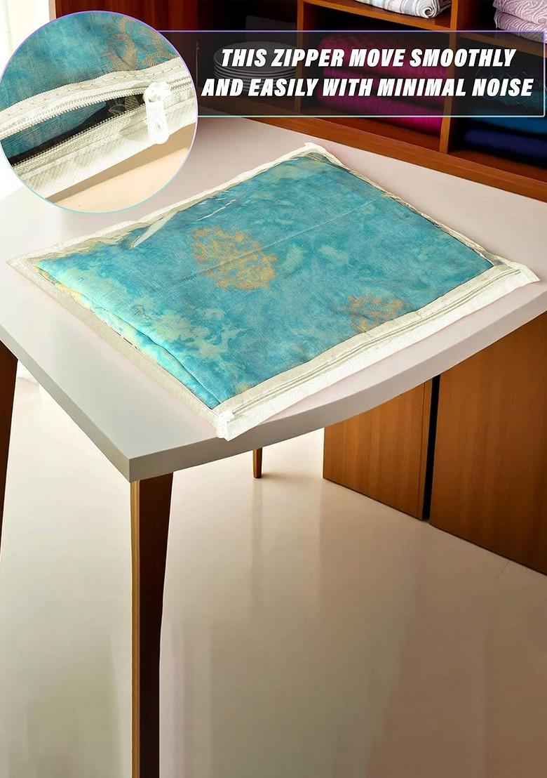 Cream Coloured 12 Pieces Non Woven Saree Cover Organisers