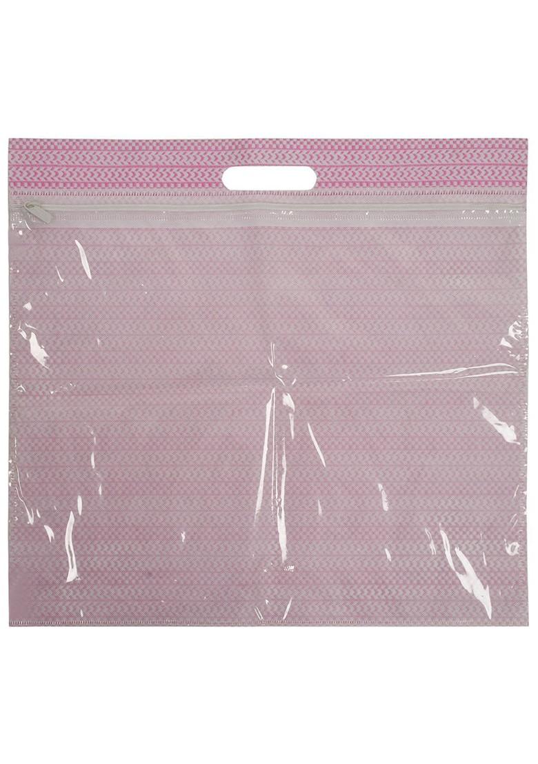 Pink Set Of 9 Regular Wardrobe Drawer Saree Cover Organisers