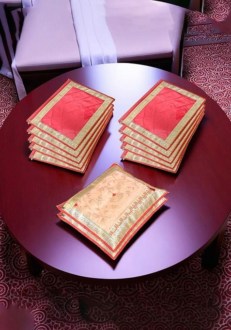 Set Of 12 Pink Saree Cover Organisers