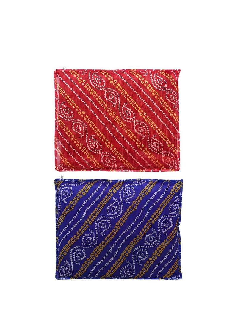 Set Of 6 Printed Pvc Foldable Single Saree Cover Organisers - Indya
