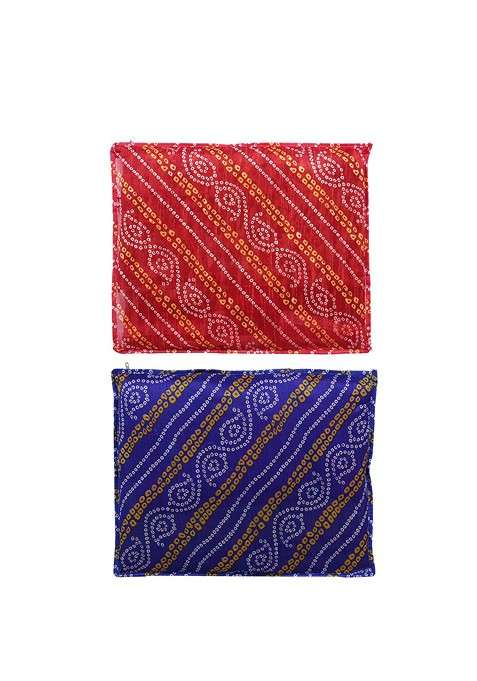 Set Of 6 Printed Pvc Foldable Single Saree Cover Organisers