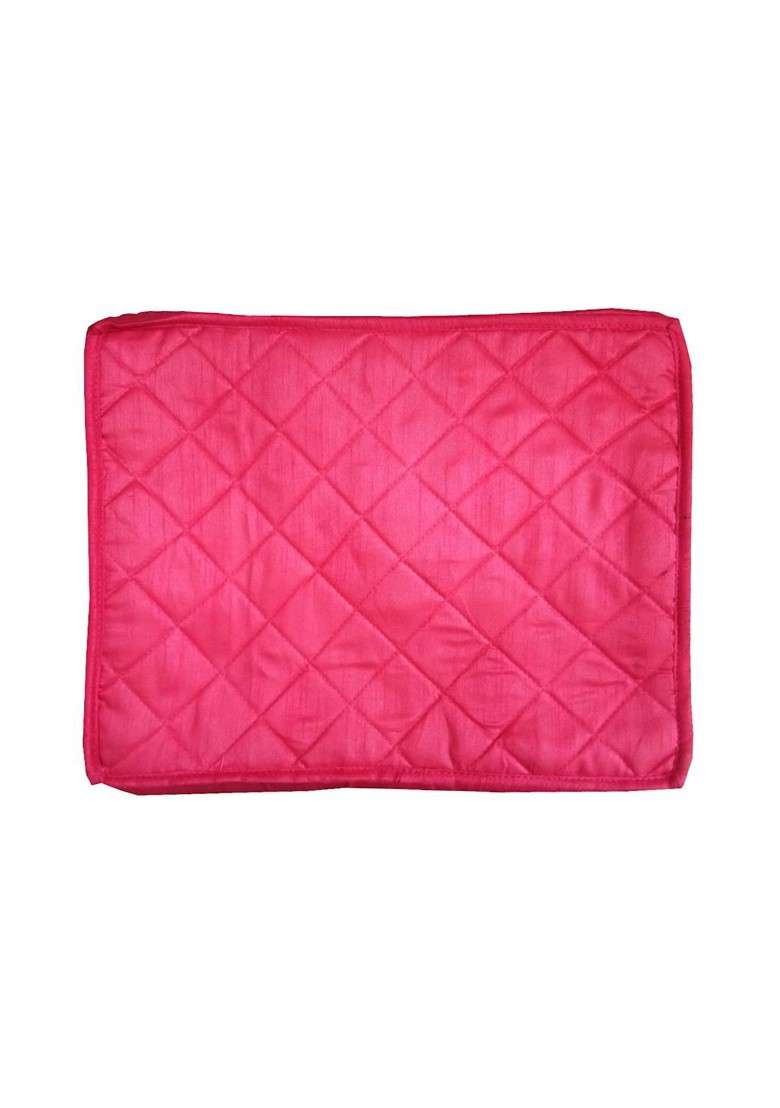 Set Of 12 Pink Solid Single Packing Saree Cover Organizer - Indya