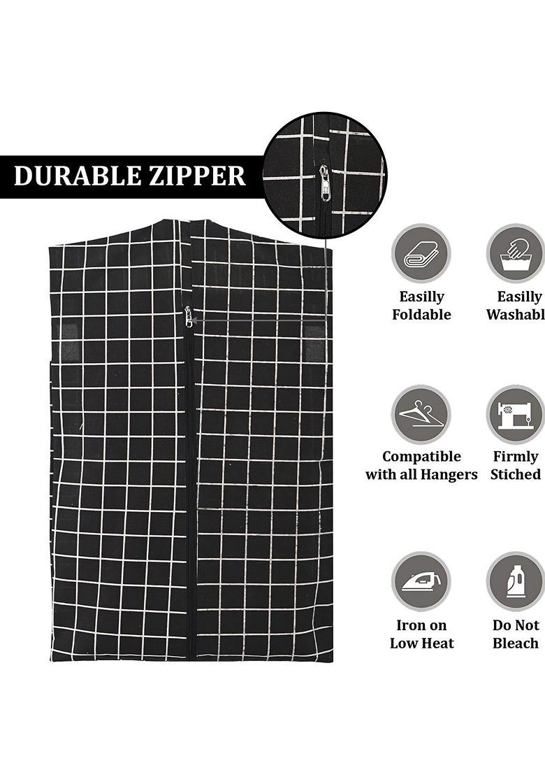 Brown Set Of 8 Regular Hanging Saree Cover Multi Utility Organisers