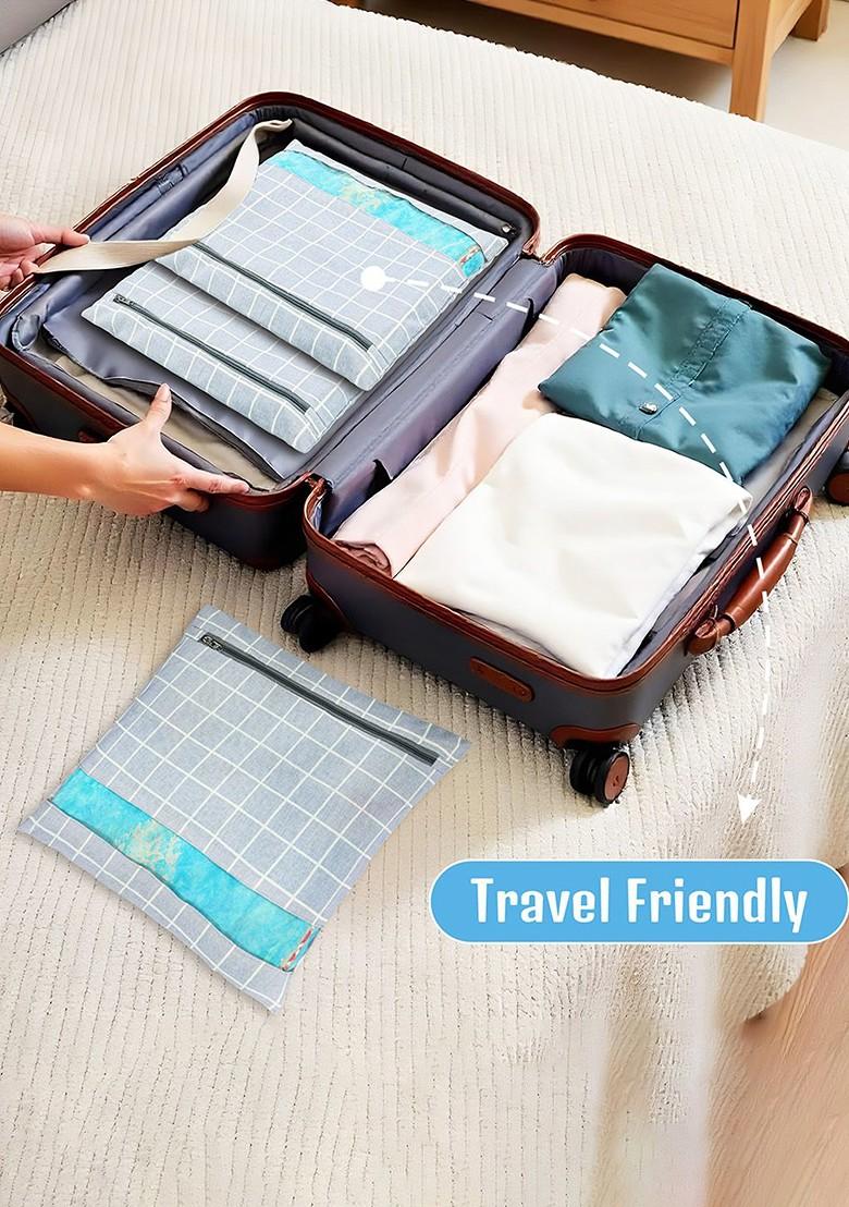 Grey 18 Pcs Regular Single Saree Cover Multi Utility Storage Organisers