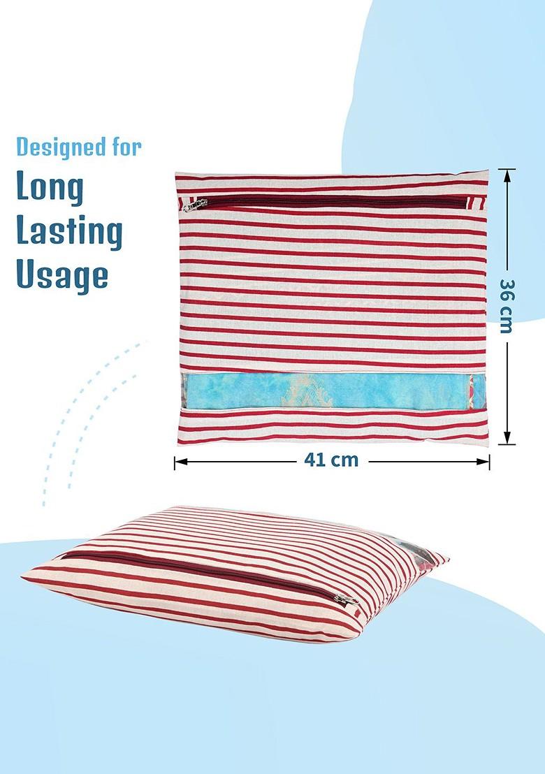 Brown 8 Pcs Regular Single Saree Cover Multi Utility Storage Organisers