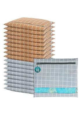 Grey 18 Pcs Regular Single Saree Cover Multi Utility Storage Organisers