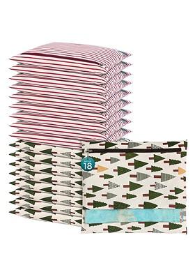 Green 18 Pcs Regular Single Saree Cover Multi Utility Storage Organisers